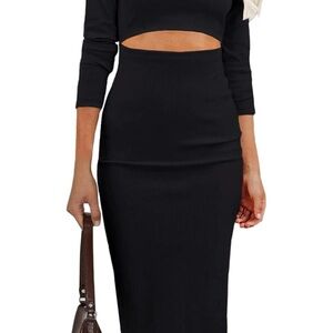 Elegant Black Women's Dress